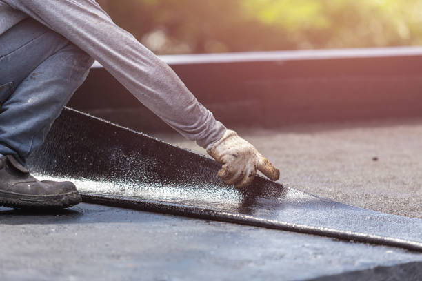 Professional Basement Waterproofing technician working in Norwood, PA